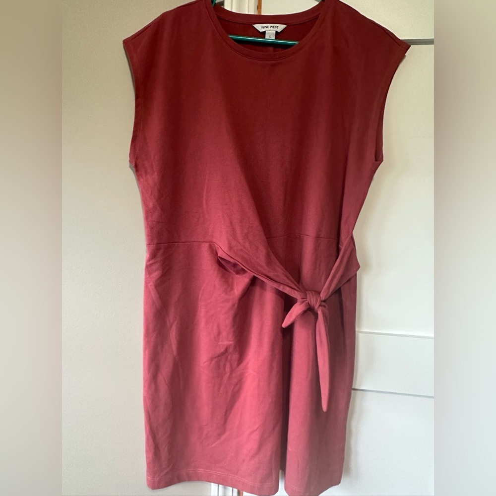 Nine West Burgundy Sleeveless Dress